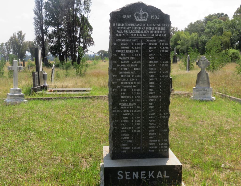 Senekal British graves
